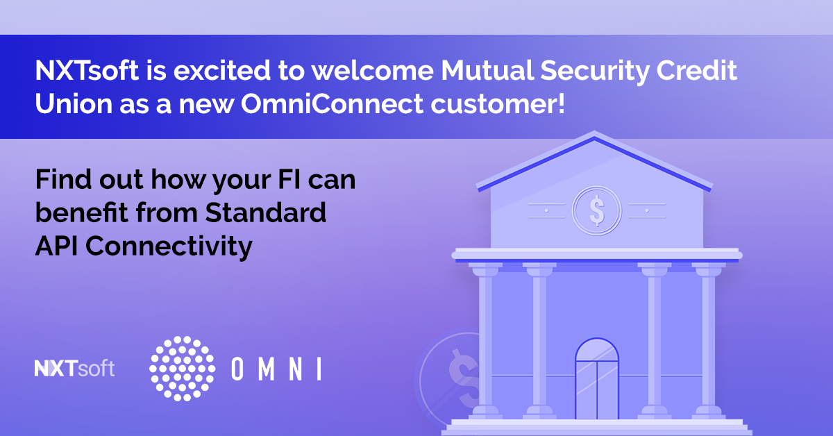 NXTsoft Welcomes New Customer Mutual Security Credit Union